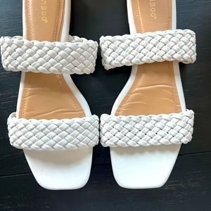 Bamboo white sandals